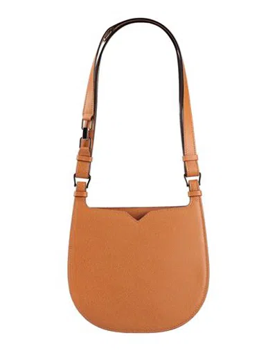 Valextra Woman Handbag Camel Size - Calfskin In Beige