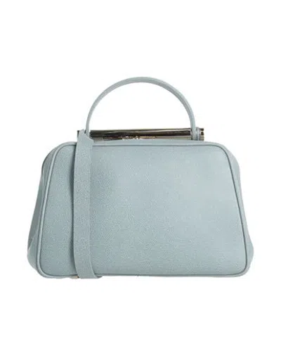 Valextra Woman Handbag Pastel Blue Size - Calfskin