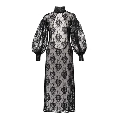 Van Brussel Women's Black Opulence Lace Dress
