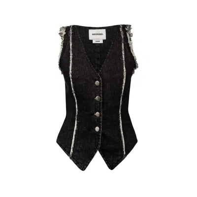 Van Brussel Women's Black Saint Jacques Vest