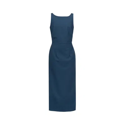 Van Brussel Women's Blue Elbany Straightline Dress