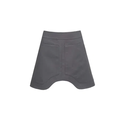 Van Brussel Women's Grey Nola Biker Skirt In Charcoal In Gray