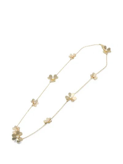 Pre-owned Van Cleef & Arpels 2010s Frivole Diamond Necklace In Gold