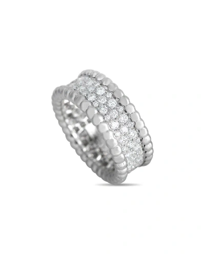 Van Cleef & Arpels 18k 1.16 Ct. Tw. Diamond Perle Ring (authentic ) In Metallic