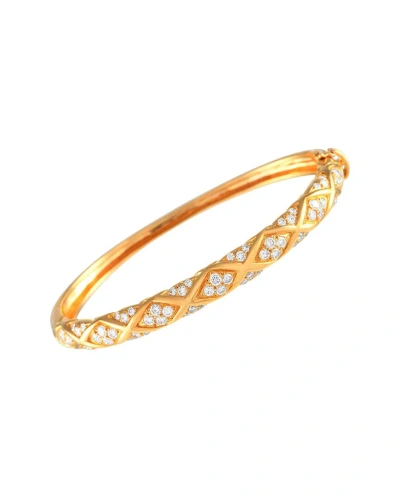 Van Cleef & Arpels 18k 1.80 Ct. Tw. Diamond Bracelet (authentic ) In Gold
