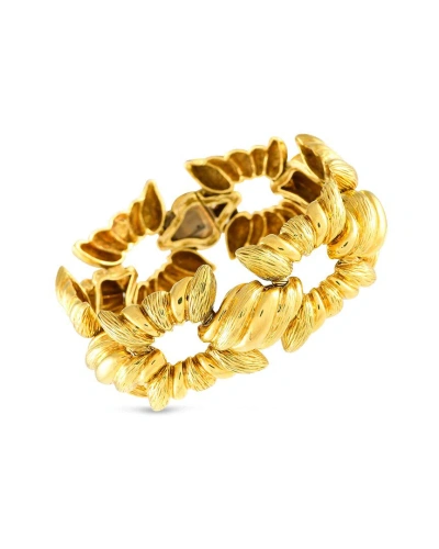 Van Cleef & Arpels 18k Fluted Bracelet (authentic ) In Gold