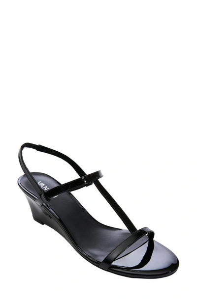 Vaneli Mohan T-strap Wedge Sandal In Black