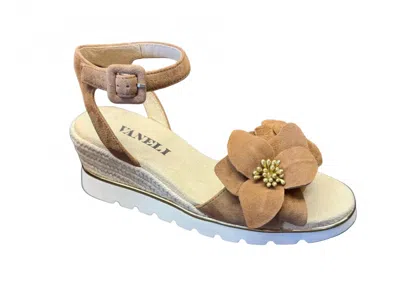Vaneli Women's Crown Wedge Sandal In Brown In Beige