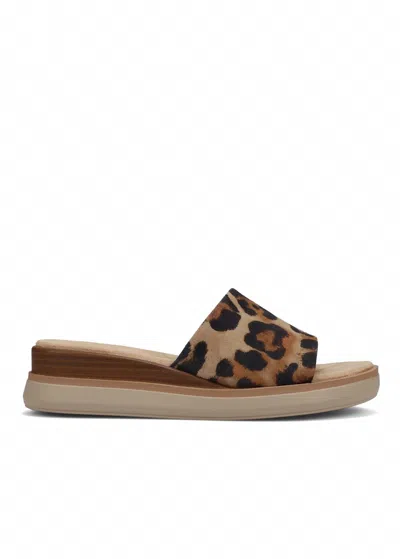 Vaneli Women's Honna Sandal In Beige Demal Print In Brown