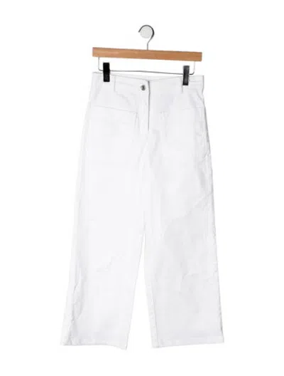 Pre-owned Vanessa Bruno High-rise Wide Leg Jeans In White