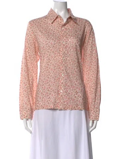 Pre-owned Vanessa Bruno Printed Top In Pink