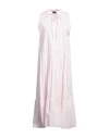 Vanessa Scott Woman Midi Dress Pink Size Onesize Cotton, Elastane