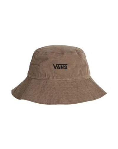 Vans Ashburn Bucket Hat Hat Khaki Size S/m Cotton In Beige