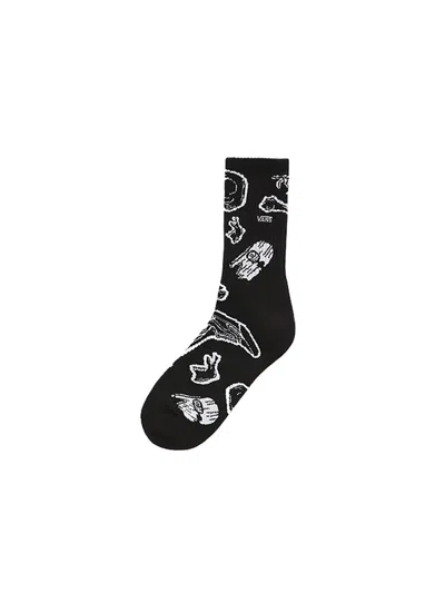 Vans Bone Yard Socks In Black