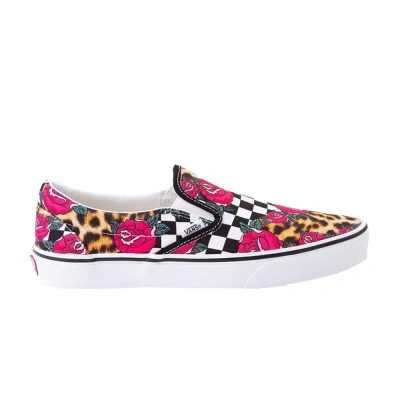 Pre-owned Vans Classic Slip-on 'rose Animal Checkerboard' In Multi-color