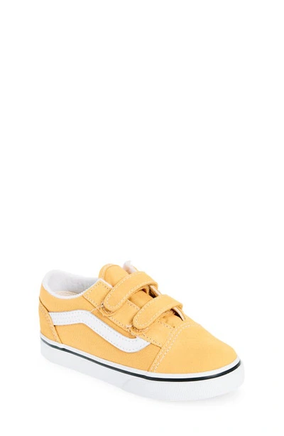 Vans Kids' Old Skool V Sneaker In Color Theory Golden Glow