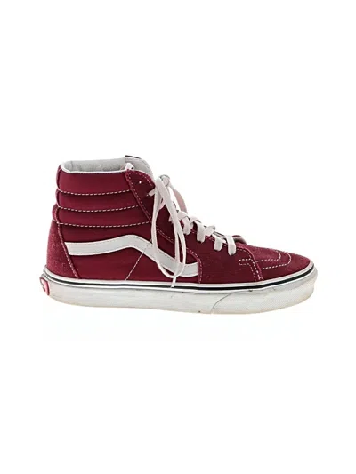 Pre-owned Vans Sneakers In Burgundy