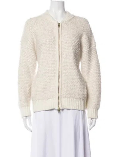Pre-owned Varley Nylon Bomber Jacket In Neutrals