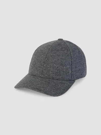 Varsity Headwear Men's Wool-blend 6-panel Baseball Cap In Granite Grey