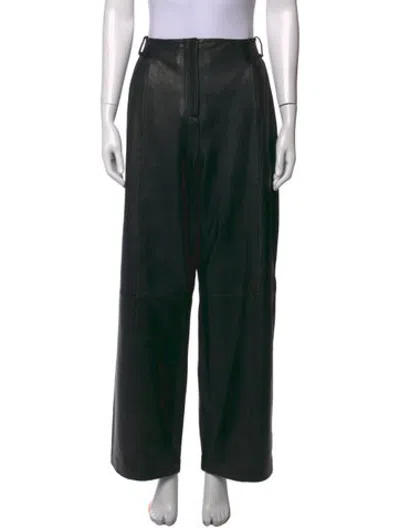 Pre-owned Veda Wide Leg Pants In Black