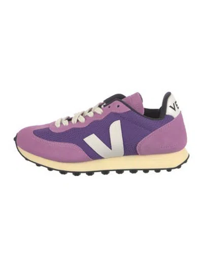 Pre-owned Veja Canvas Sneakers In Purple
