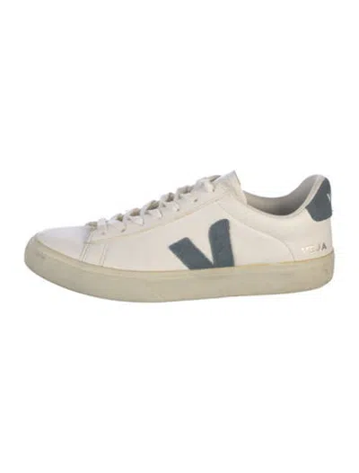 Pre-owned Veja Leather Sneakers In White