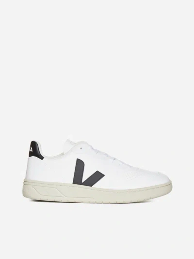 Veja V-10 Sneakers In White,black