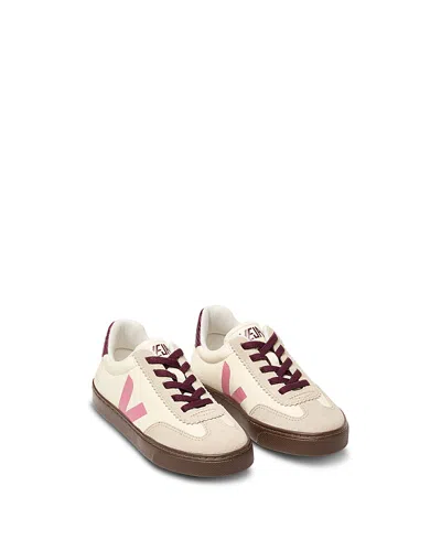 Veja X Bonpoint Unisex Volley Organic Leather Sneakers Toddler, Little Kid, Big Kid In Cashew Mary