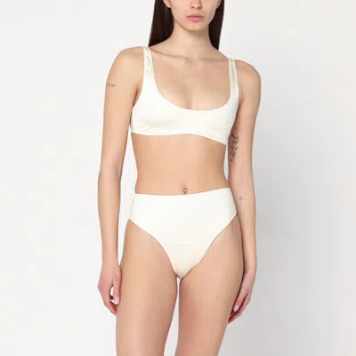 Venuja Butter-coloured Two-piece Bikini In Beige