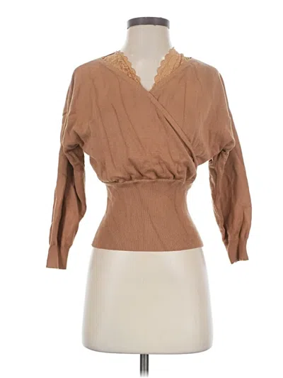 Pre-owned Venus Cardigan Sweater In Tan
