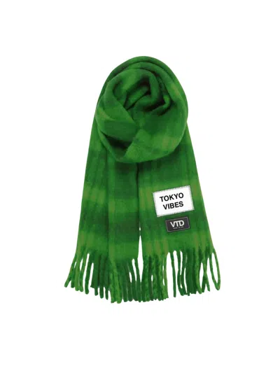 Verb To Do "new York Vibes" Scarf In Green