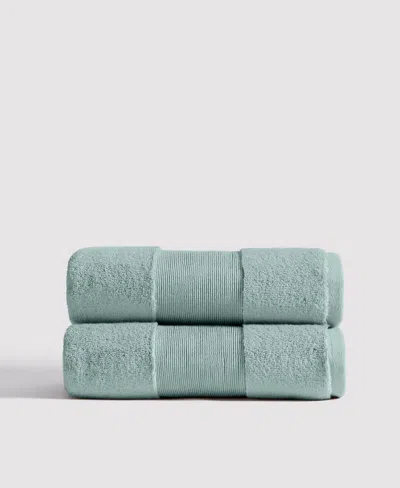 Verlee Organic Plush Turkish Cotton Towels Aegean Blue