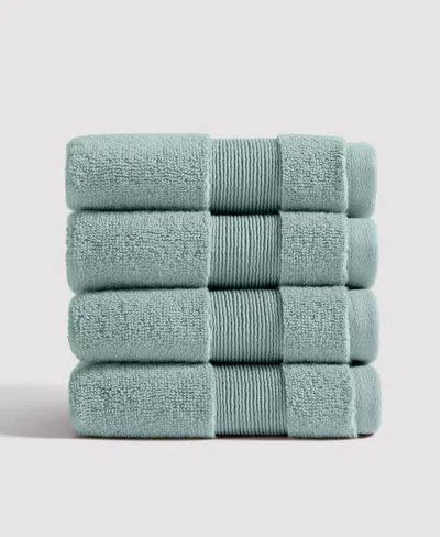Verlee Organic Plush Turkish Cotton Towels Aegean Blue