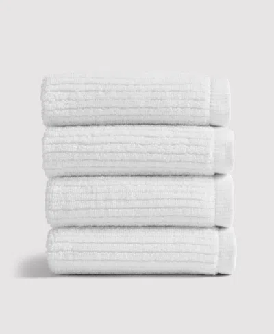 Verlee Ribbed Turkish Cotton Towels White