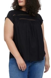 Vero Moda Debbie Pleat Top In Black