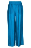 Vero Moda Gaja Floral Print Wide Leg Pants In Ibiza Blue