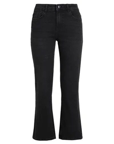 Vero Moda Woman Jeans Black Size Xl-30l Cotton, Polyester, Elastane