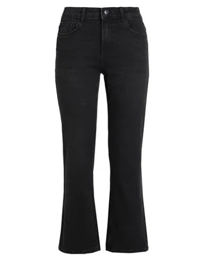Vero Moda Woman Jeans Black Size S-30l Cotton, Polyester, Elastane