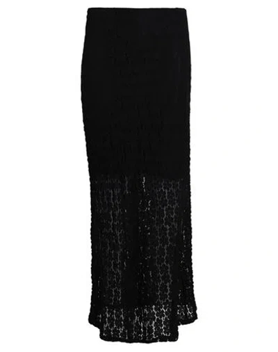 Vero Moda Woman Maxi Skirt Black Size Xl Recycled Polyamide, Polyamide, Elastane