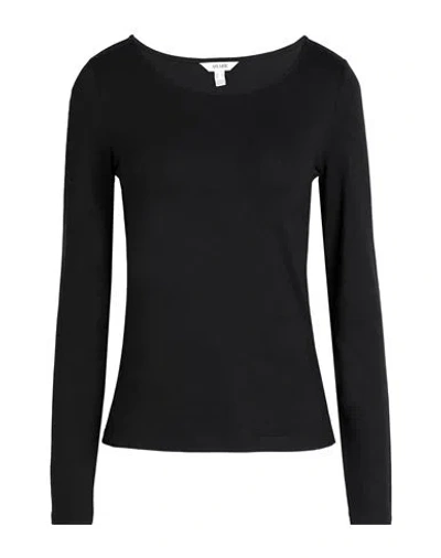 Vero Moda Woman T-shirt Black Size L Tencel Modal, Elastane