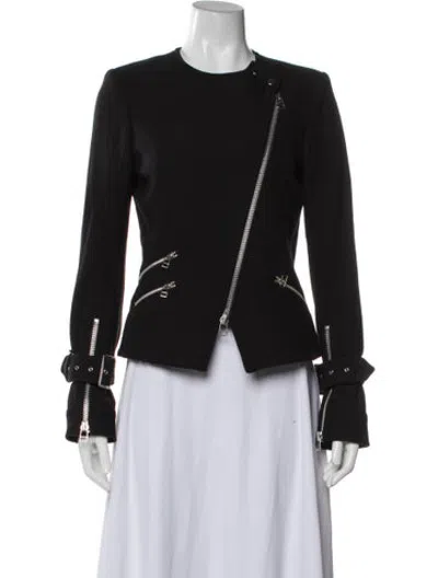 Pre-owned Veronica Beard Biker Jacket In Black