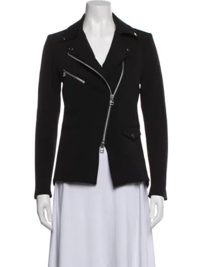 Pre-owned Veronica Beard Biker Jacket In Black