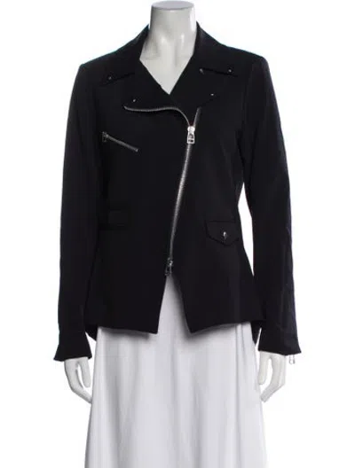 Pre-owned Veronica Beard Biker Jacket In Black