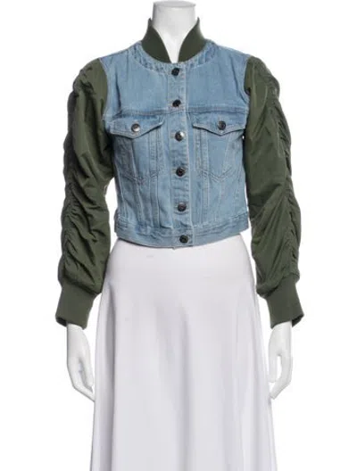 Pre-owned Veronica Beard Bomber Jacket In Blue