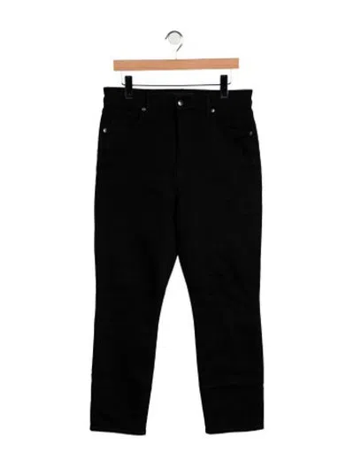 Pre-owned Veronica Beard High-rise Straight Leg Jeans In Black