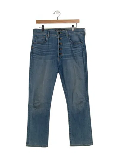 Pre-owned Veronica Beard High-rise Straight Leg Jeans In Blue