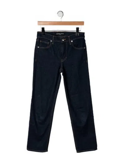 Pre-owned Veronica Beard High-rise Straight Leg Jeans In Blue