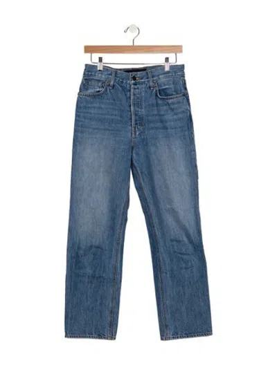Pre-owned Veronica Beard High-rise Straight Leg Jeans In Blue