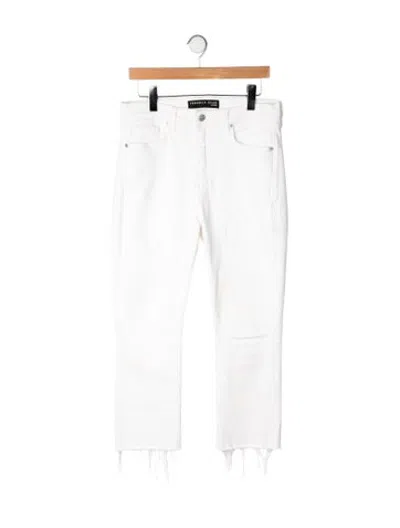 Pre-owned Veronica Beard High-rise Straight Leg Jeans In Neutrals