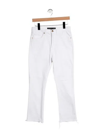 Pre-owned Veronica Beard High-rise Straight Leg Jeans In White